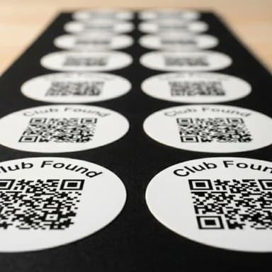 QR Code sticker pack and instructions